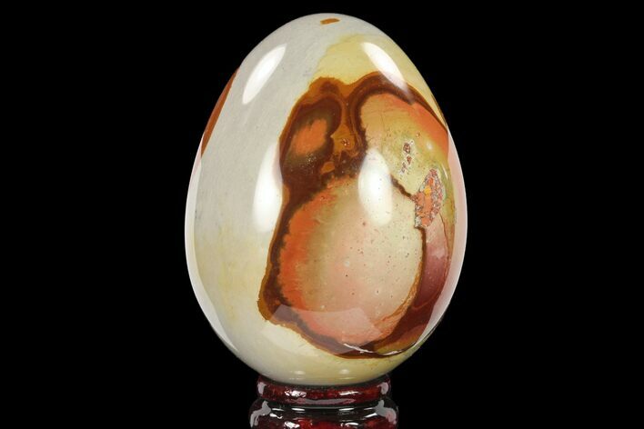 Polished Polychrome Jasper Egg - Madagascar #134590